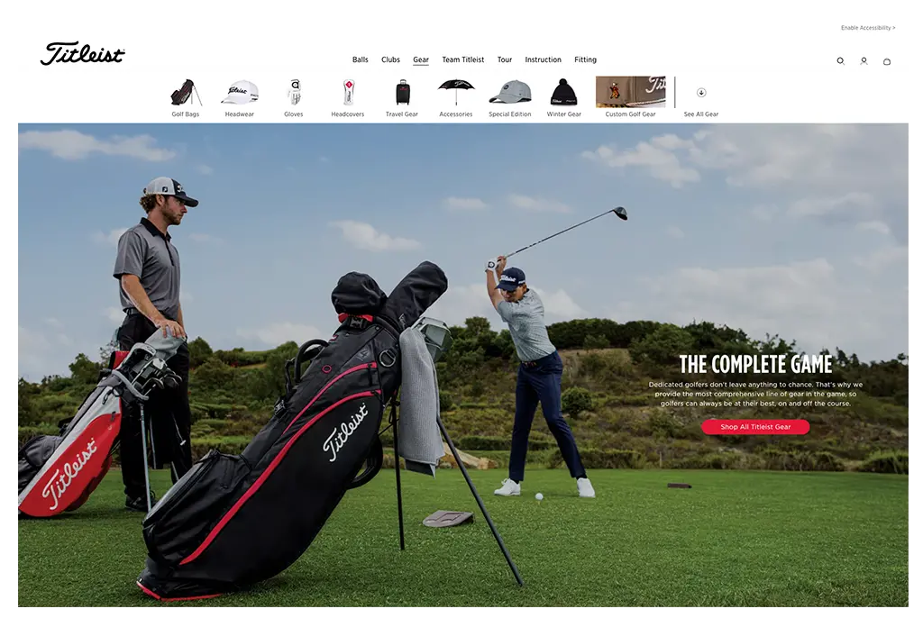 Titleist Website